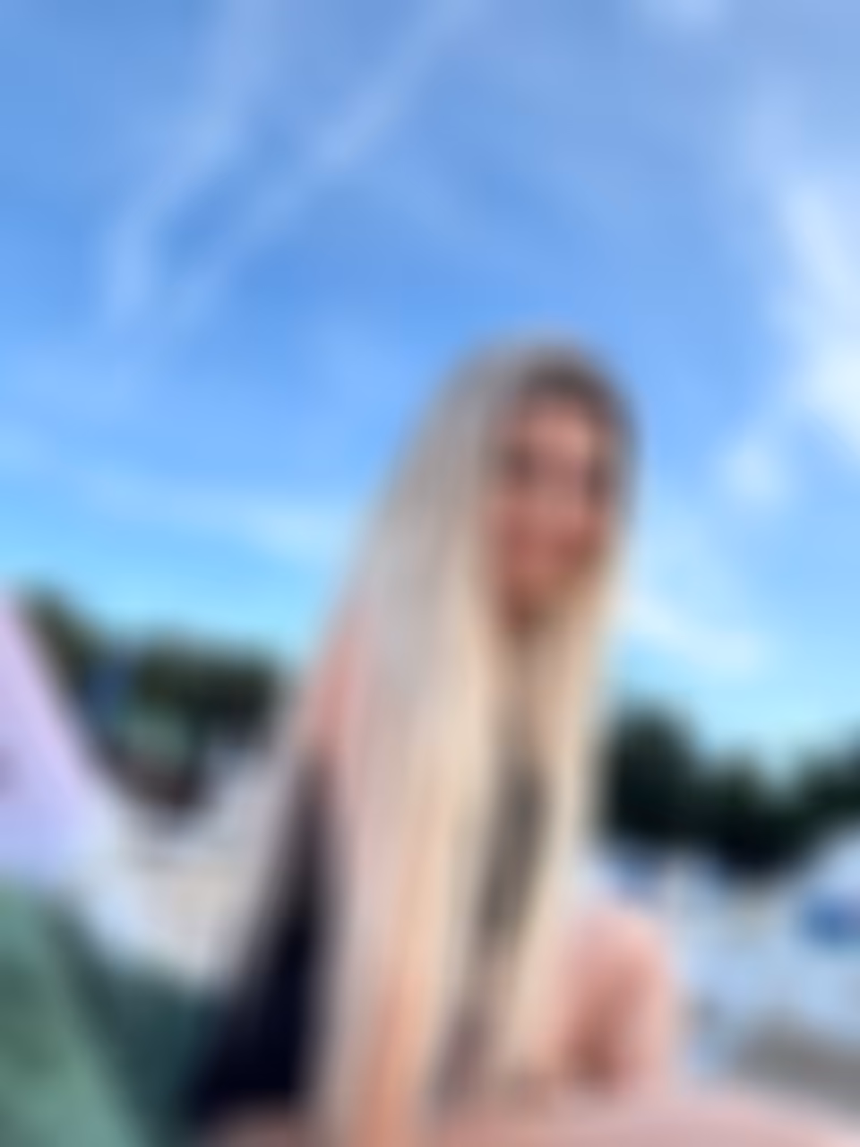 Maryna brides by young man